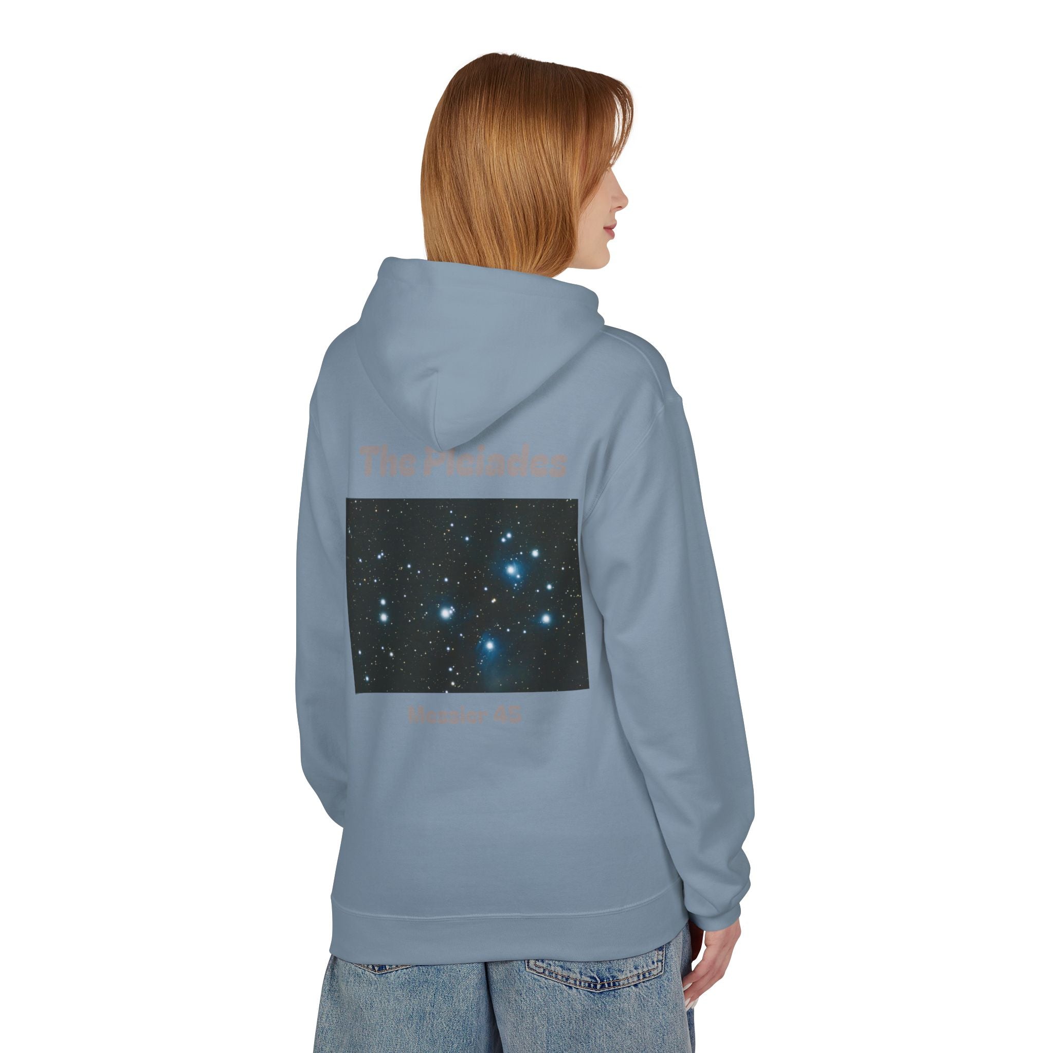 Pleiades Star Cluster Hoodie – “The Pleiades” Messier 45 Astronomy Pullover