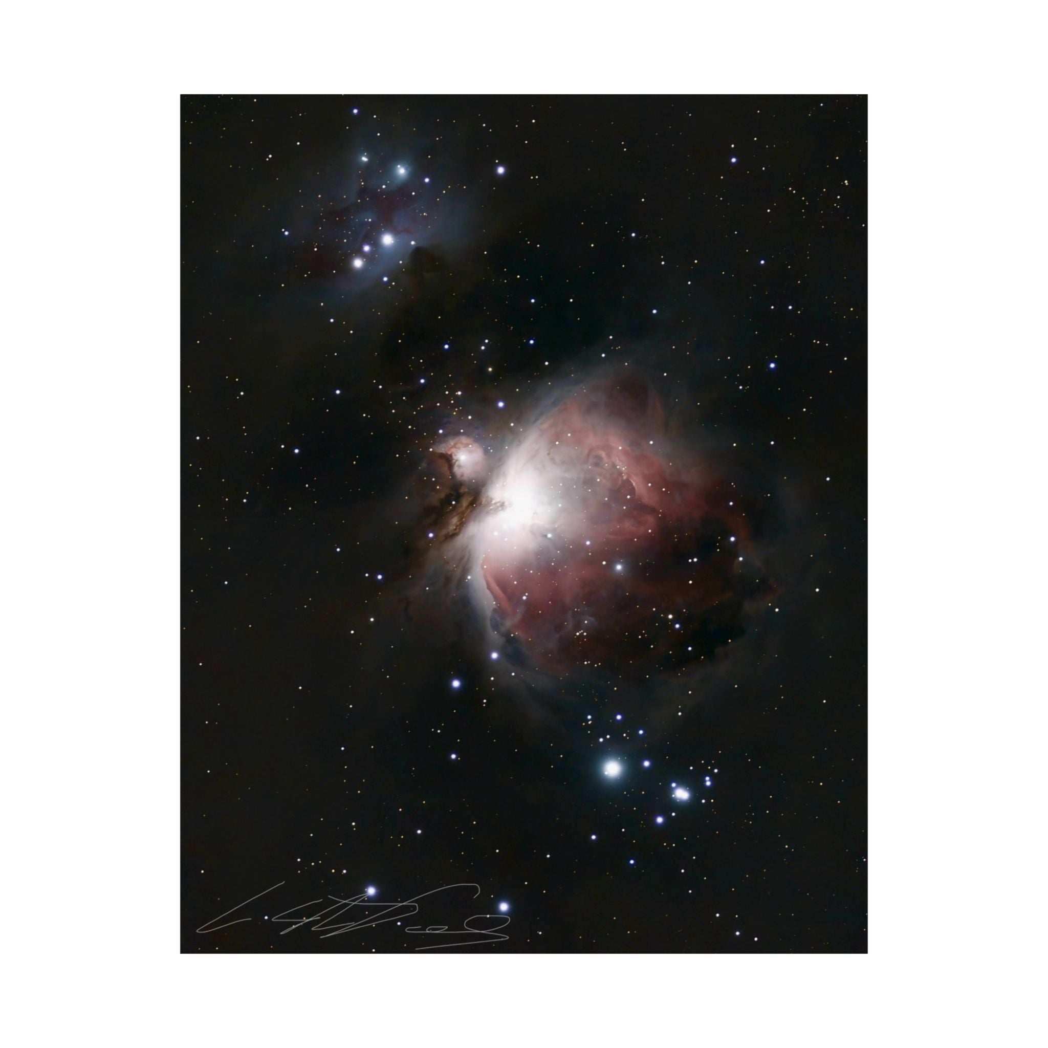 Orion Nebula Poster (M42) — Matte Vertical Space Print
