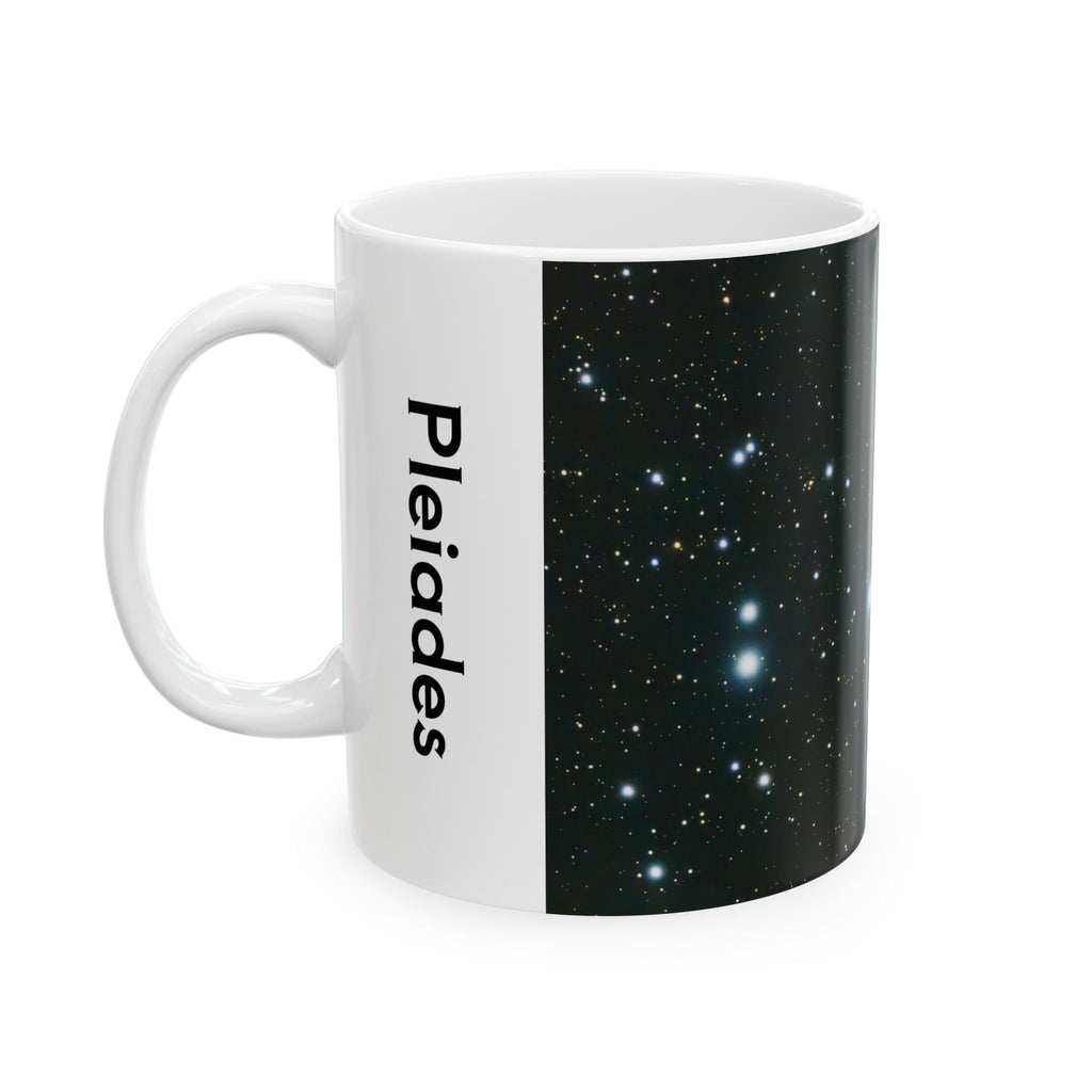 Pleiades (Messier 45) Starfield Ceramic Mug — Astronomy Coffee Cup (11oz, 15oz)