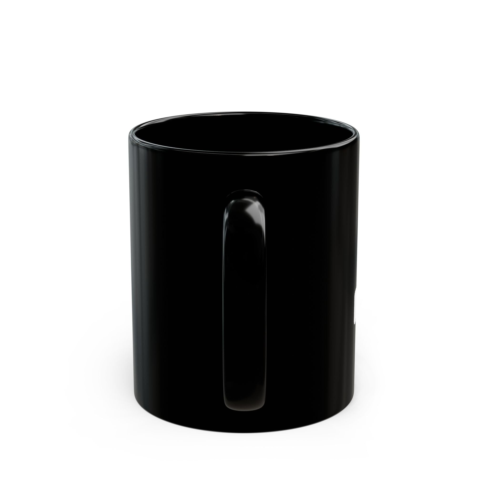 Moon Phase Black Coffee Mug — Crescent Moon Ceramic Mug (11oz, 15oz)