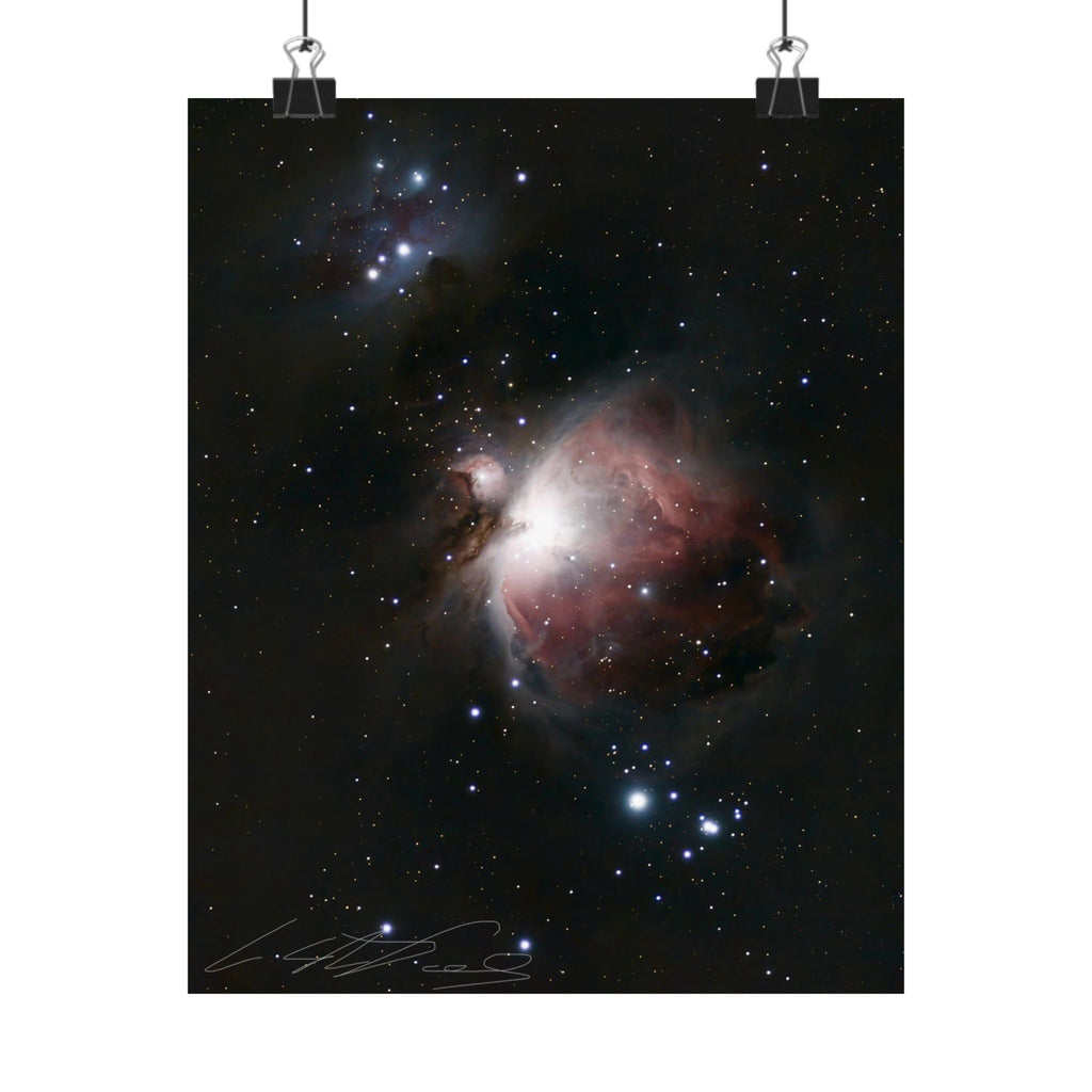 Orion Nebula Poster (M42) — Matte Vertical Space Print