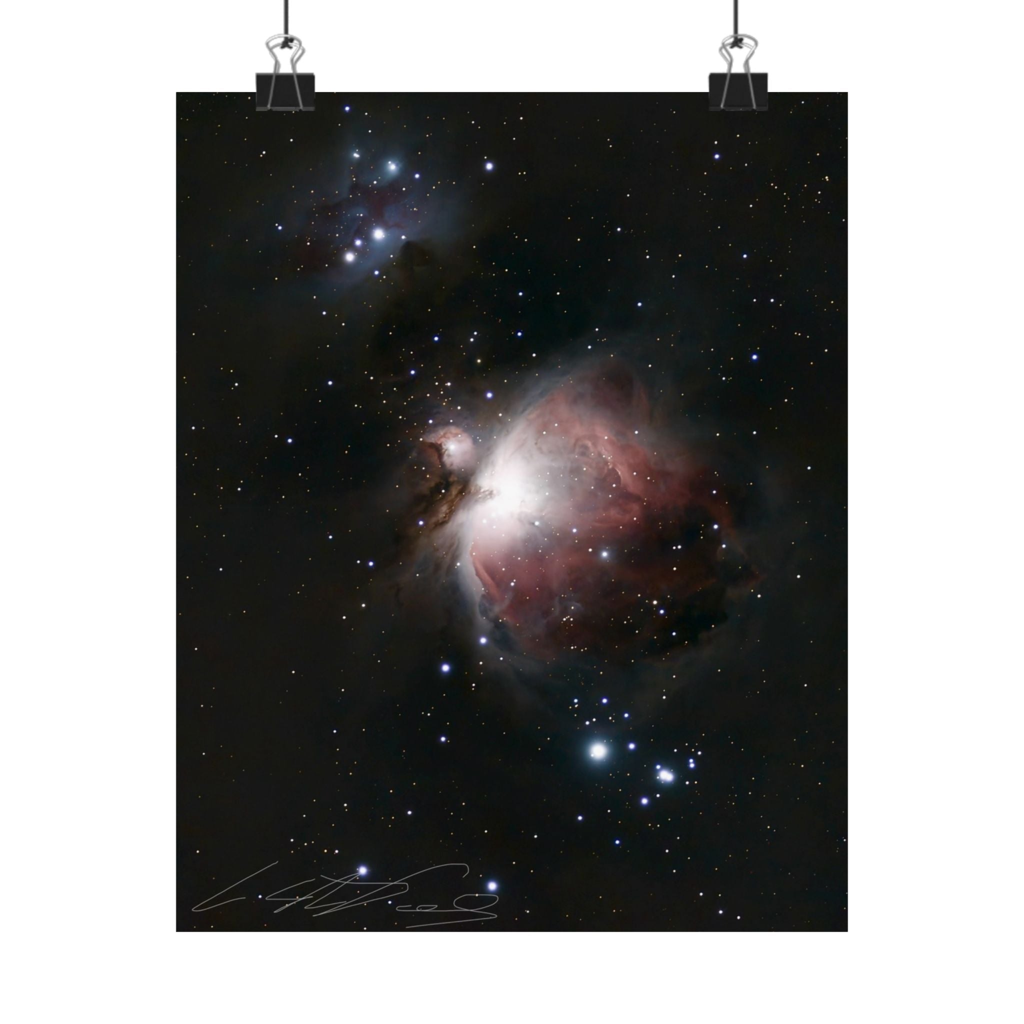 Orion Nebula Poster (M42) — Matte Vertical Space Print
