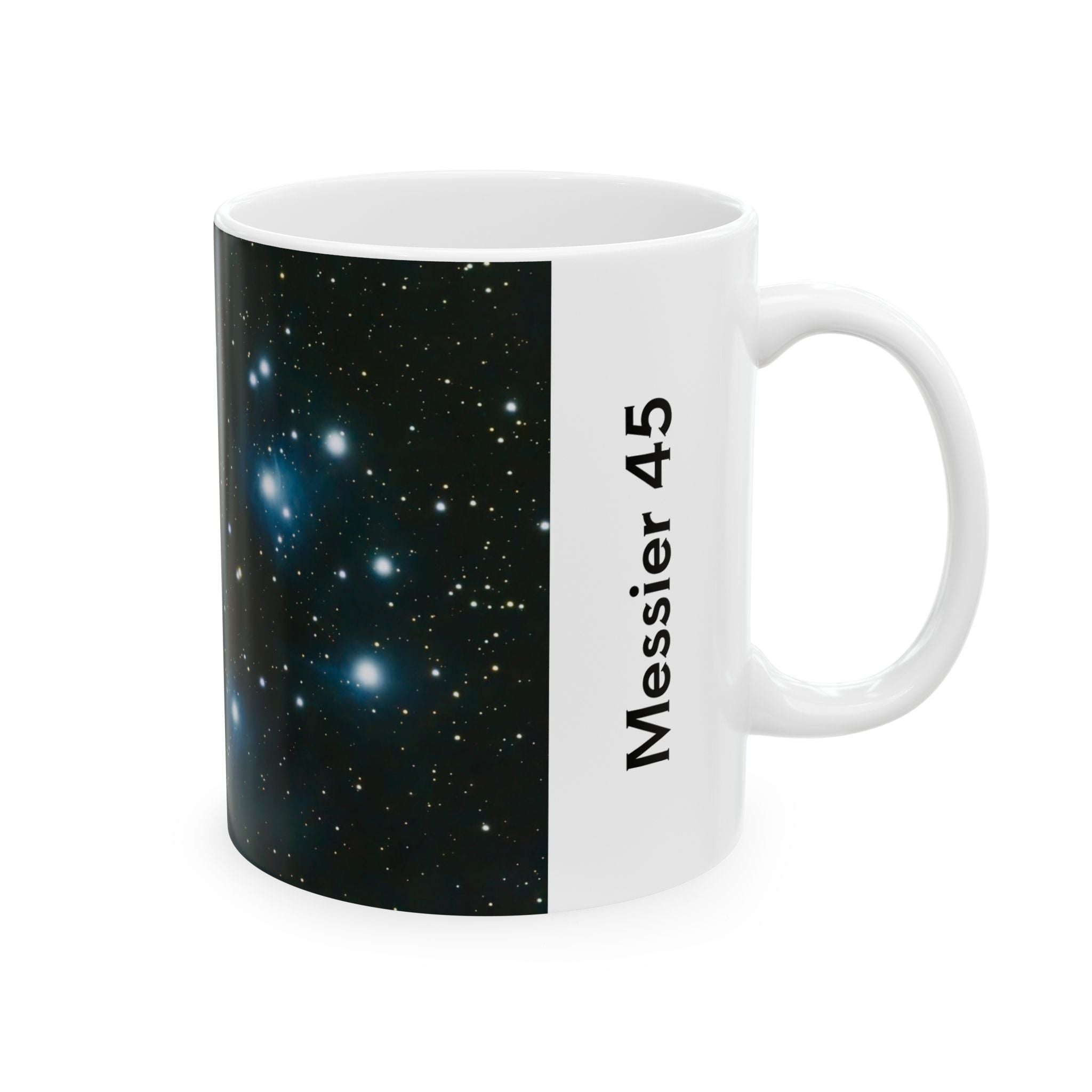 Pleiades (Messier 45) Starfield Ceramic Mug — Astronomy Coffee Cup (11oz, 15oz)