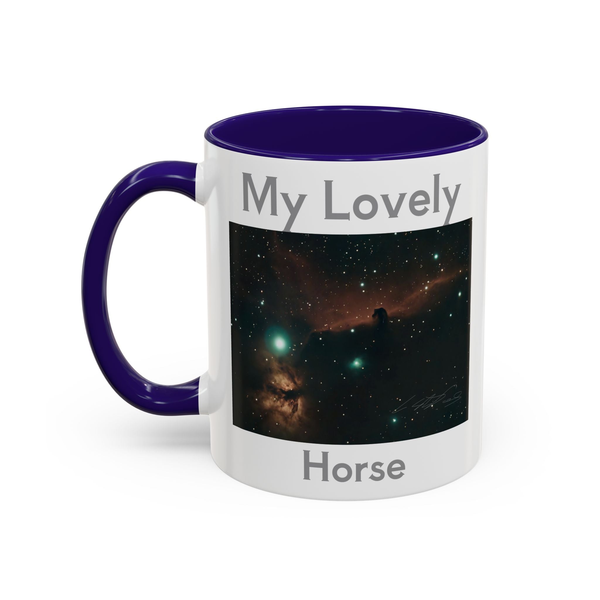 My Lovely Horse Galaxy Mug — 11oz/15oz Ceramic Coffee Cup