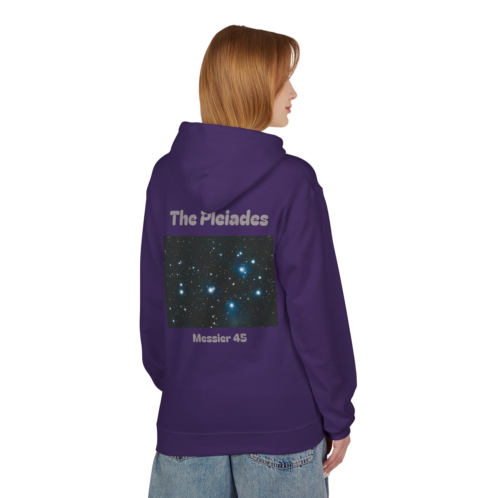 Pleiades Star Cluster Hoodie – “The Pleiades” Messier 45 Astronomy Pullover
